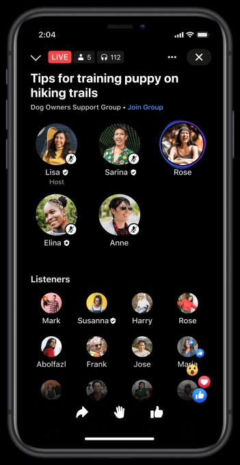 facebook officially launches live audio rooms and podcasts in the us