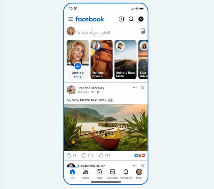 facebook redesign focuses on friends, photos, marketplace, and more