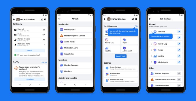 facebook rolls out new tools for group admins, including automated moderation aids