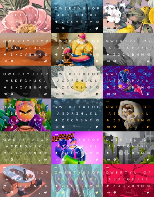 fleksy adds an art marketplace to spice up its keyboard app