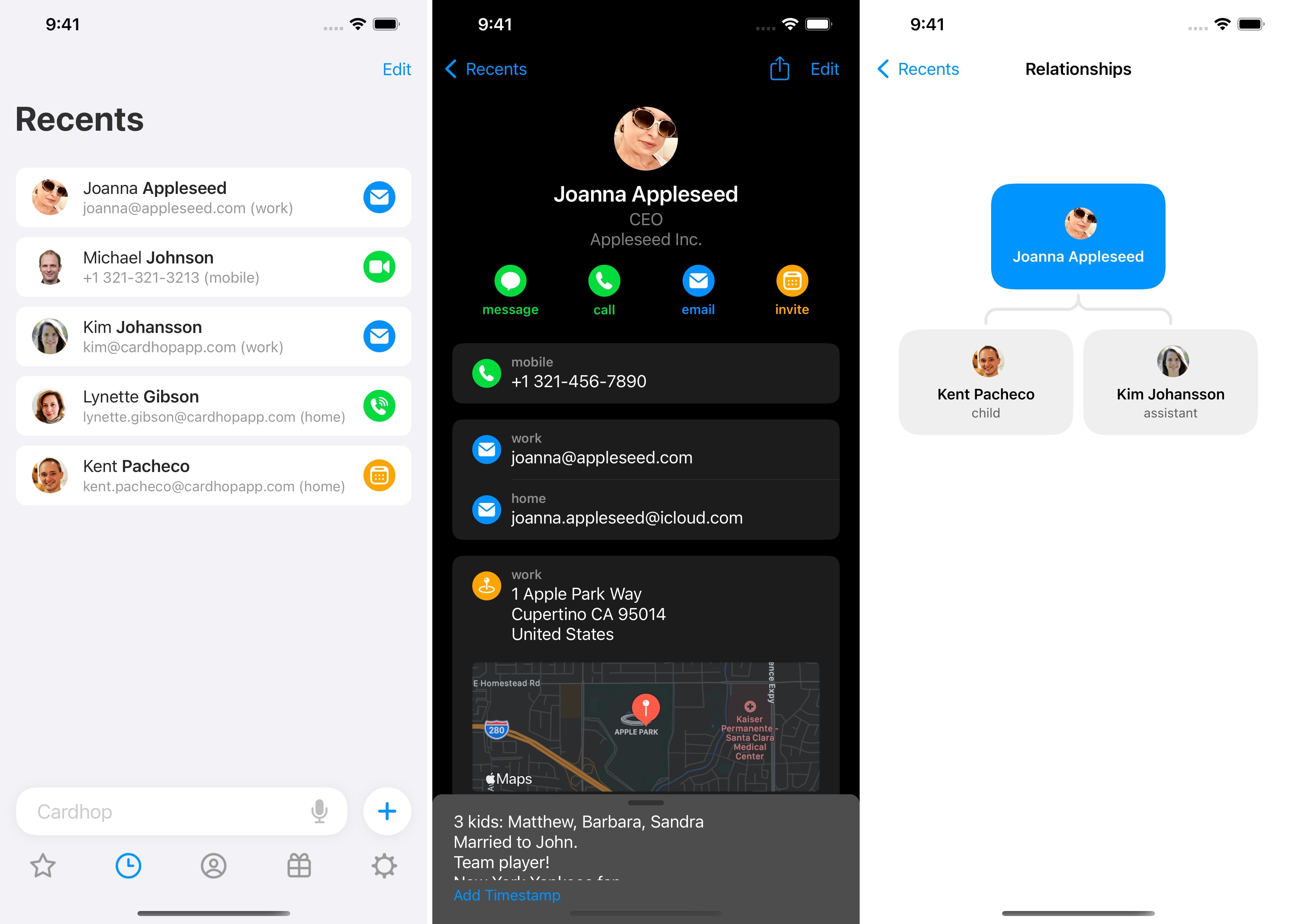 flexibits updates contacts app cardhop, adds deeper integration with fantastical