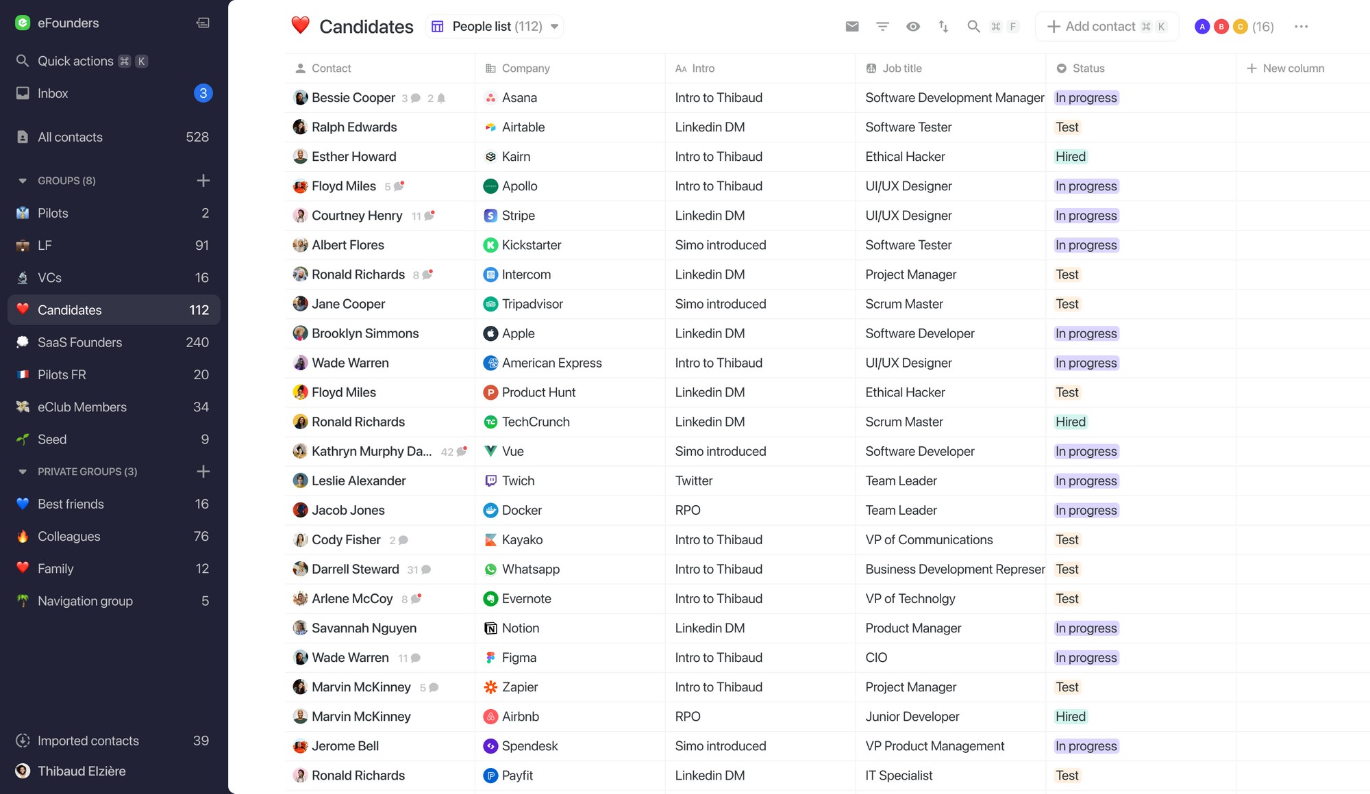 folk helps you share contacts with your team