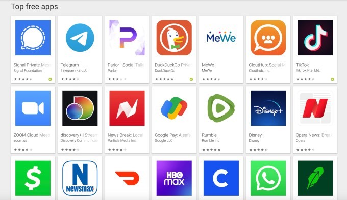 following riots, alternative social apps and private messengers top the app stores