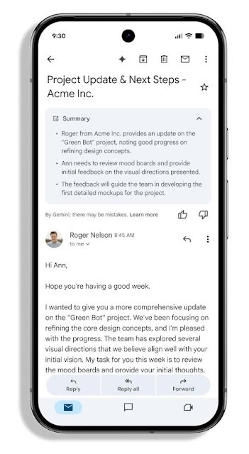 gemini will now automatically summarize your long emails unless you opt out