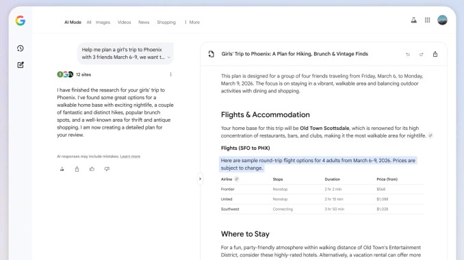google rolls out its ai ‘flight deals’ tool globally, adds new travel features in search