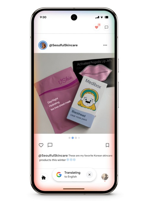 google’s circle to search can now translate as you scroll