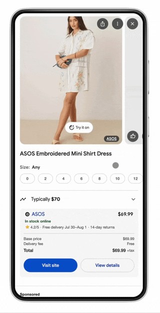 google’s new ai feature lets you virtually try on clothes