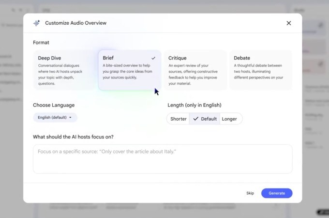 google’s notebooklm now lets you customize the tone of its ai podcasts