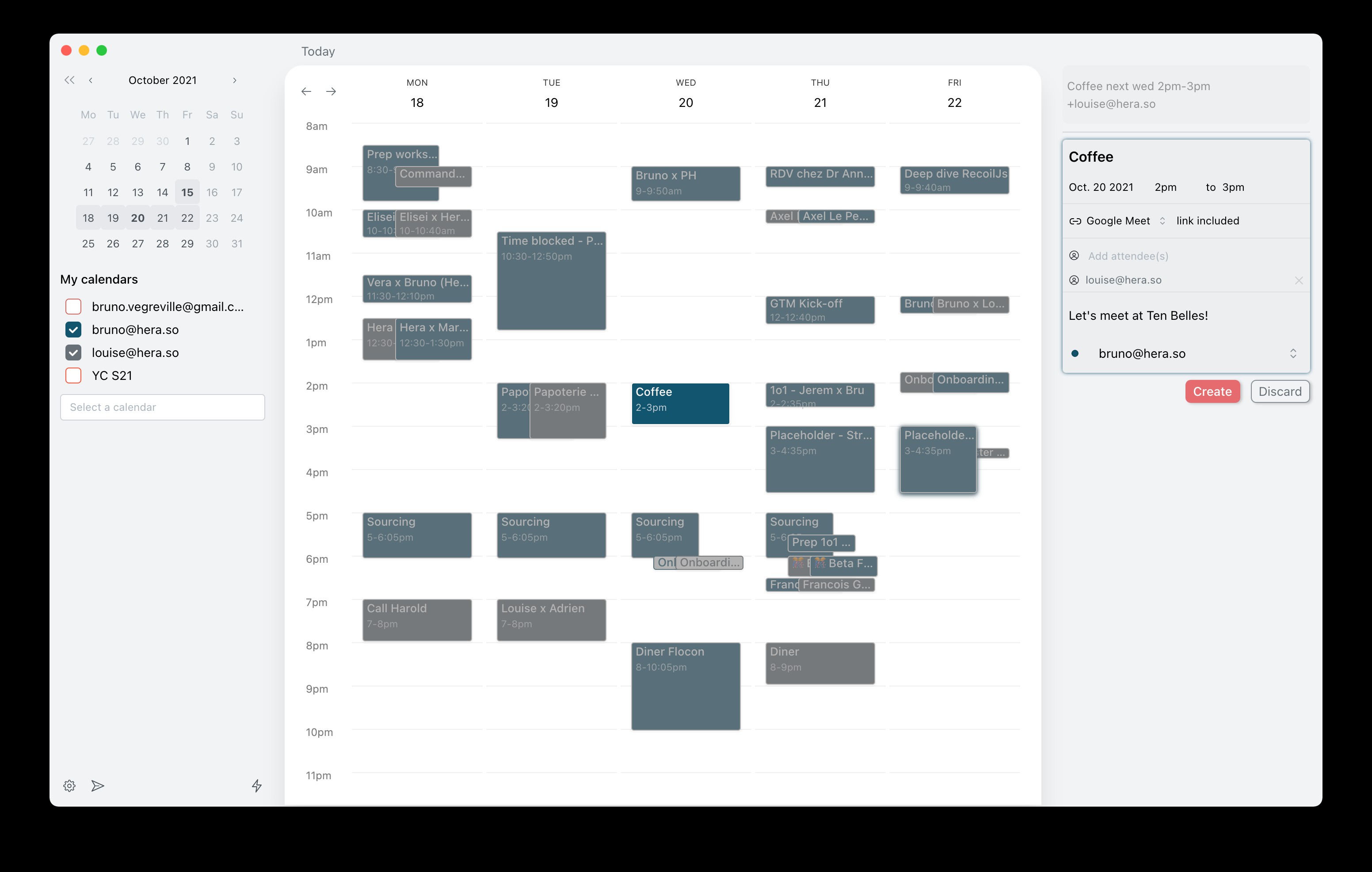 hera is a new calendar app for people with a lot of virtual meetings