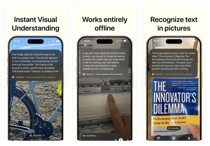 hugging face’s new ios app taps ai to describe what you’re looking at