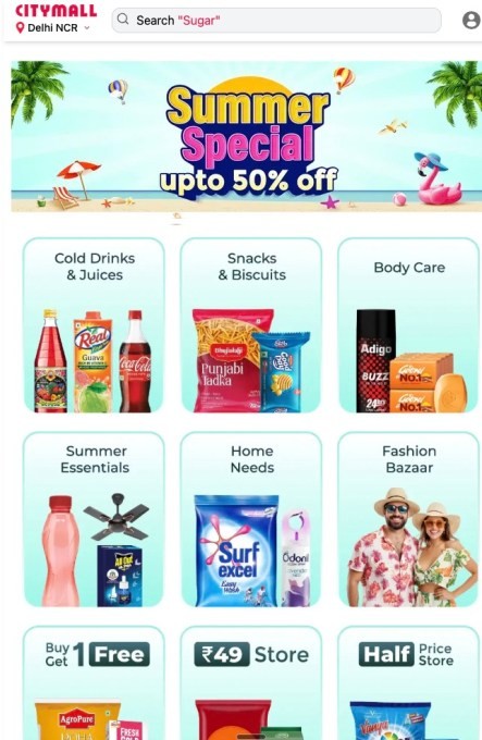 indian grocery startup citymall raises $47m to challenge ultra-fast delivery giants