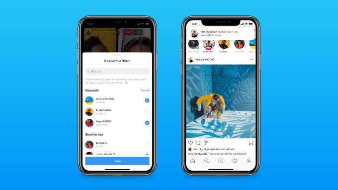 instagram launches ‘live rooms’ for live broadcasts with up to four creators