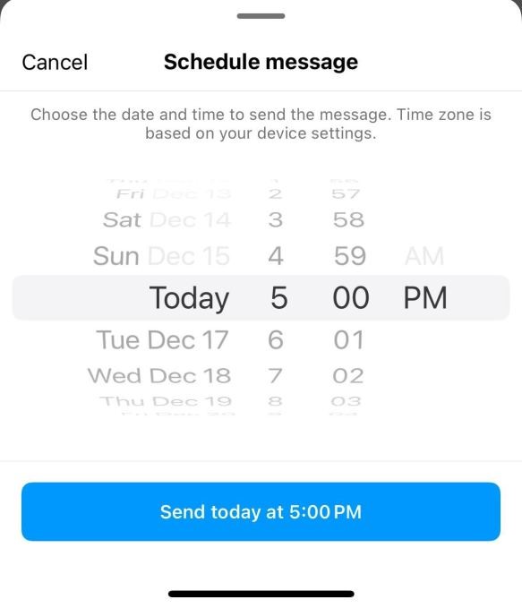 instagram now lets you schedule dms