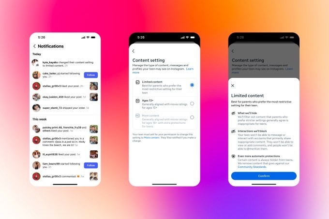 instagram to show pg-13 content by default to teens, adds more parental controls