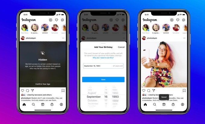 instagram will require users to provide their birthday