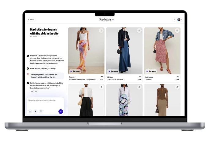 julie bornstein’s daydream is releasing an ai-powered chatbot for fashion-related shopping