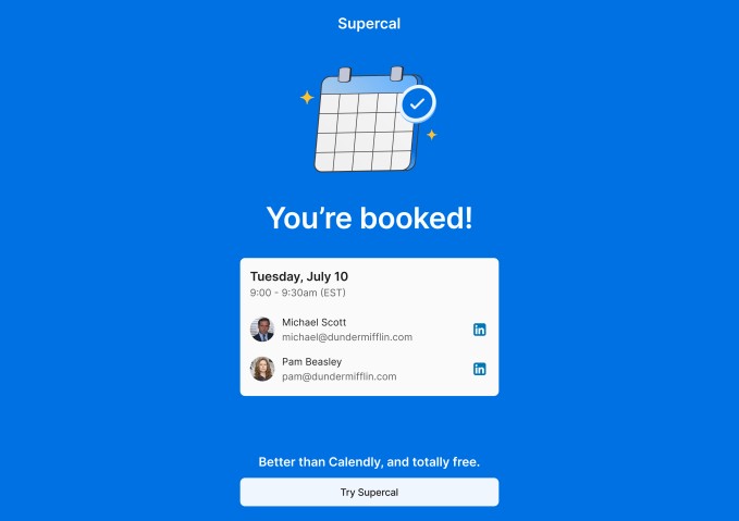 kayak co-founder takes on calendly with new supercal scheduling platform