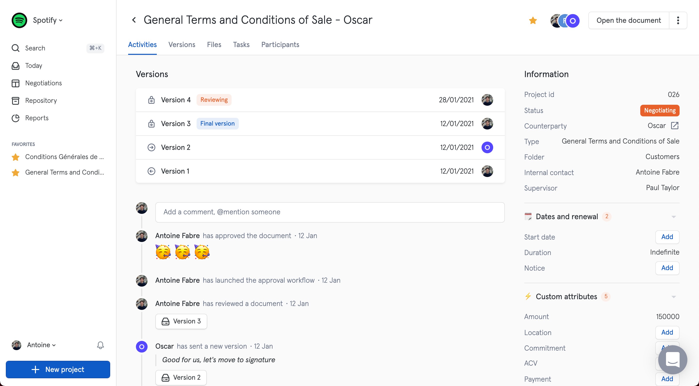 leeway is a contract workflow service for your legal team