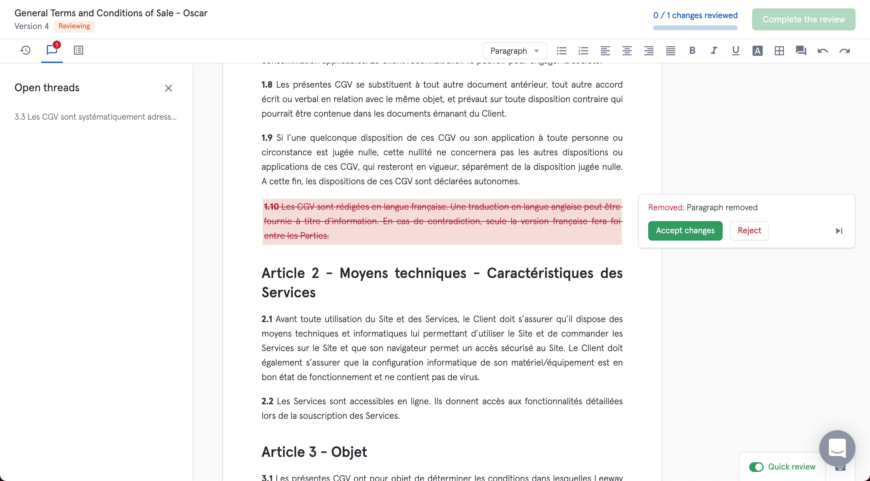 leeway is a contract workflow service for your legal team