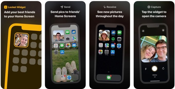 locket, an app for sharing photos to friends’ homescreens, hits the top of the app store