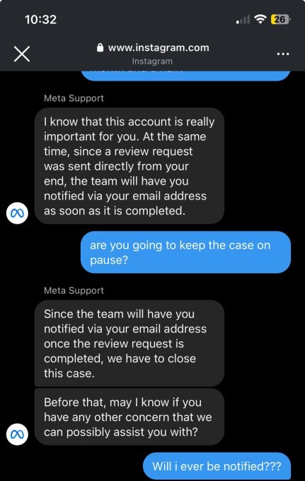 meta users say paying for verified support has been useless in the face of mass bans