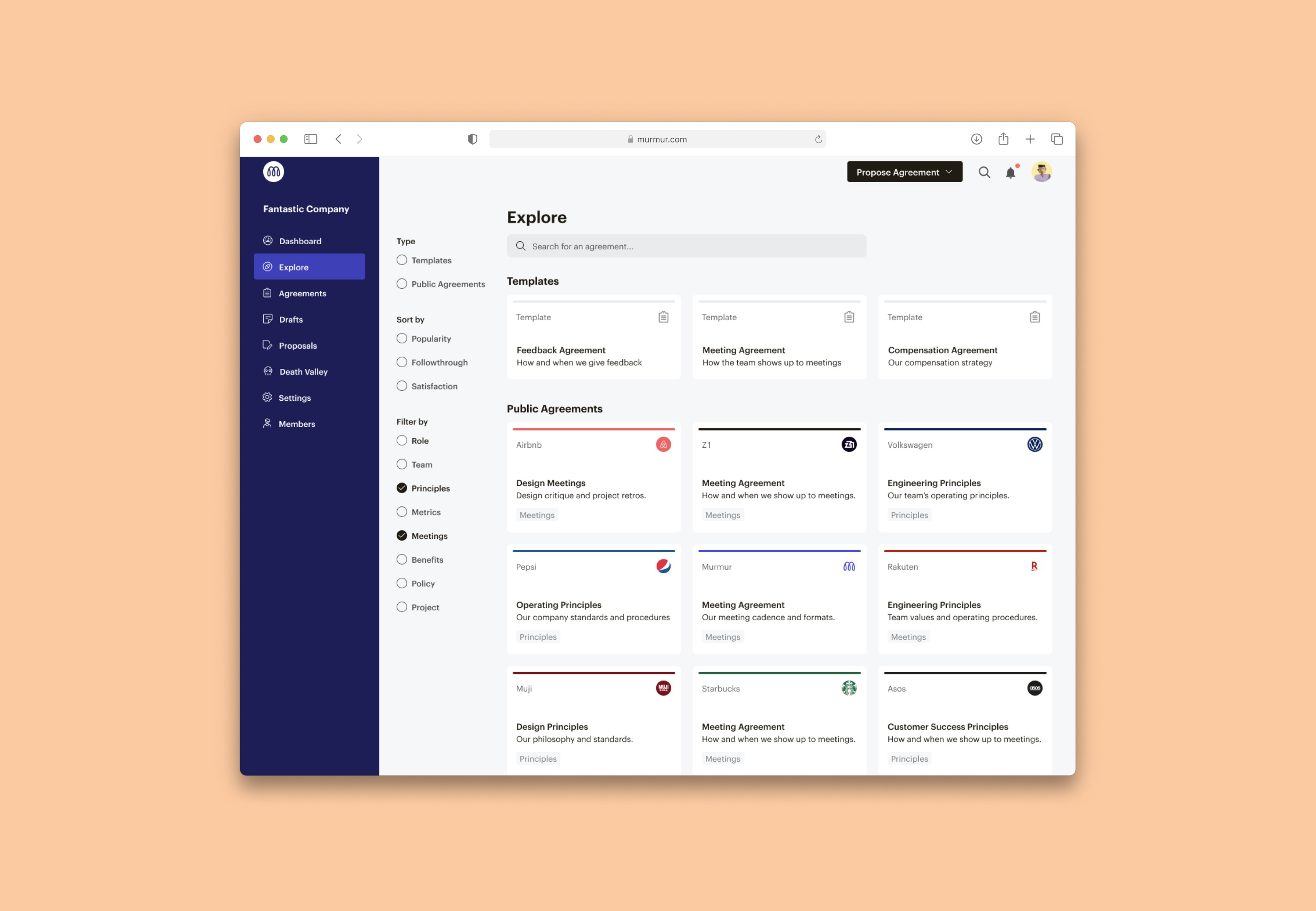 murmur, still in private beta, wants to help startups make private work agreements public