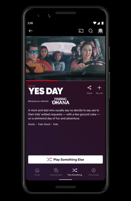 netflix launches its shuffle feature, now called ‘play something,’ to users worldwide