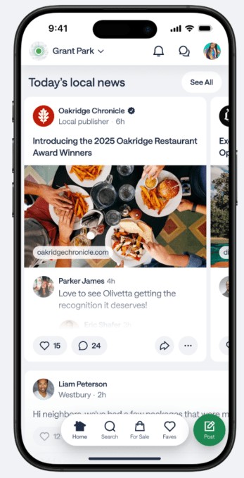 nextdoor redesigns app with ai recommendations, local news, and real-time emergency alerts