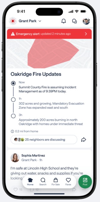 nextdoor redesigns app with ai recommendations, local news, and real-time emergency alerts