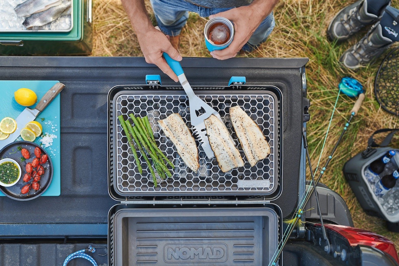 nomad’s charcoal grill suitcase is modern ingenuity combined with classic cooking