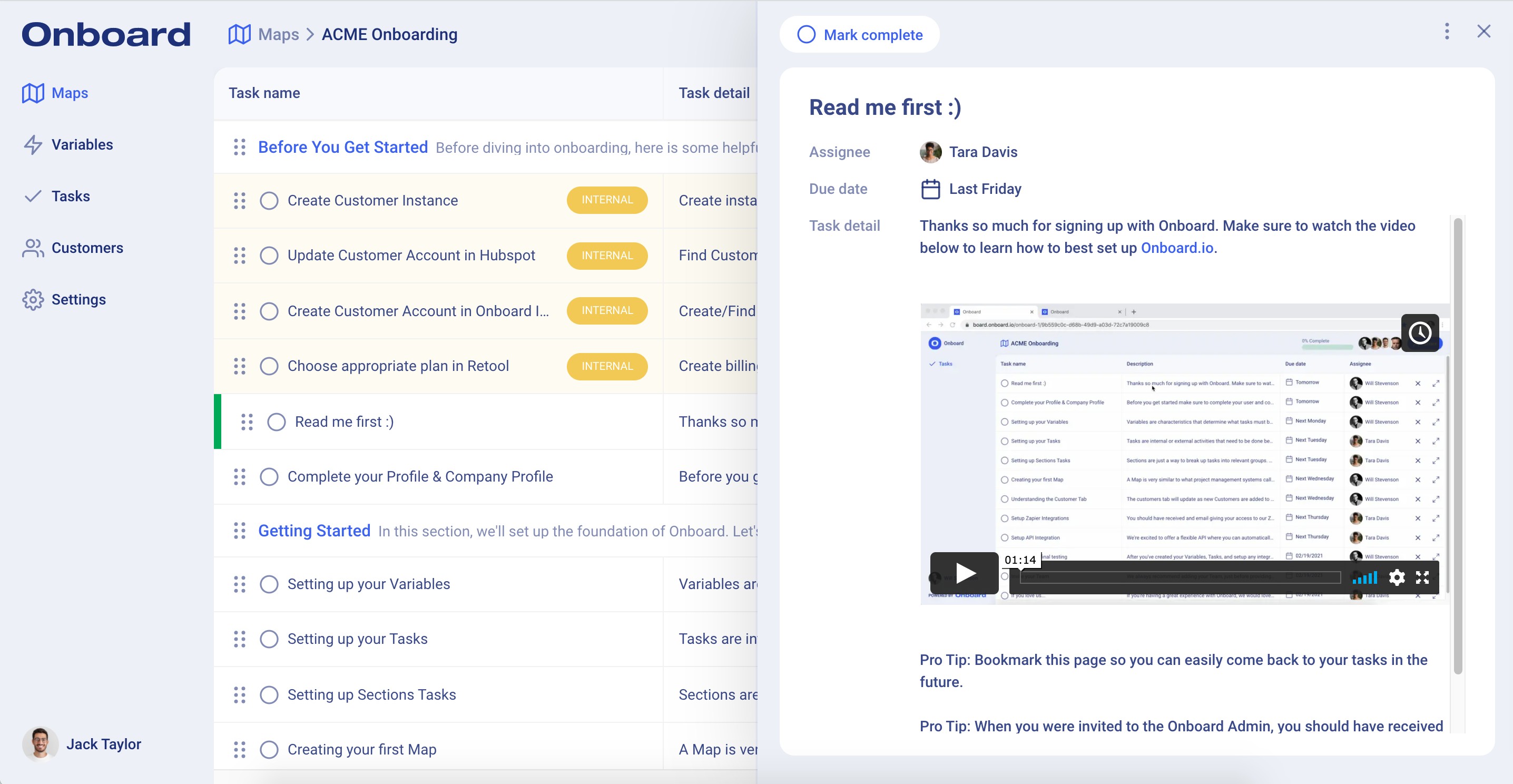 onboard says it can help saas companies bring their new customers up to speed faster and better