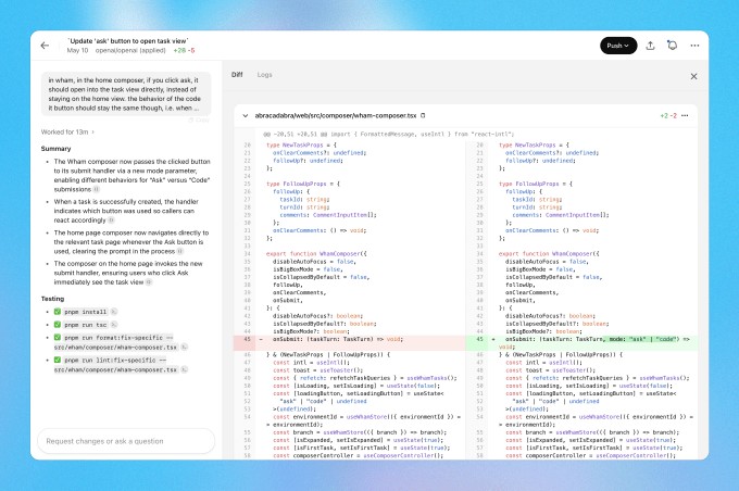 openai launches codex, an ai coding agent, in chatgpt