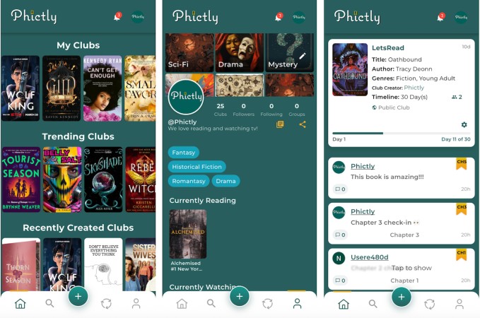 phictly’s new app brings people together over their favorite books and tv shows