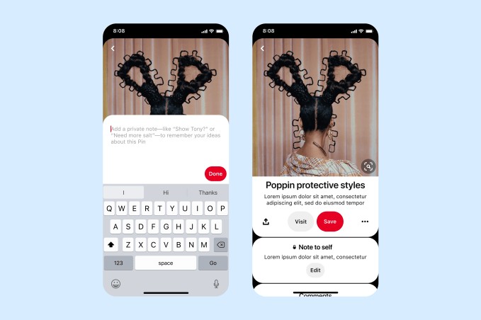 pinterest adds favorites, notes and a new toolbar after increased use of boards during pandemic