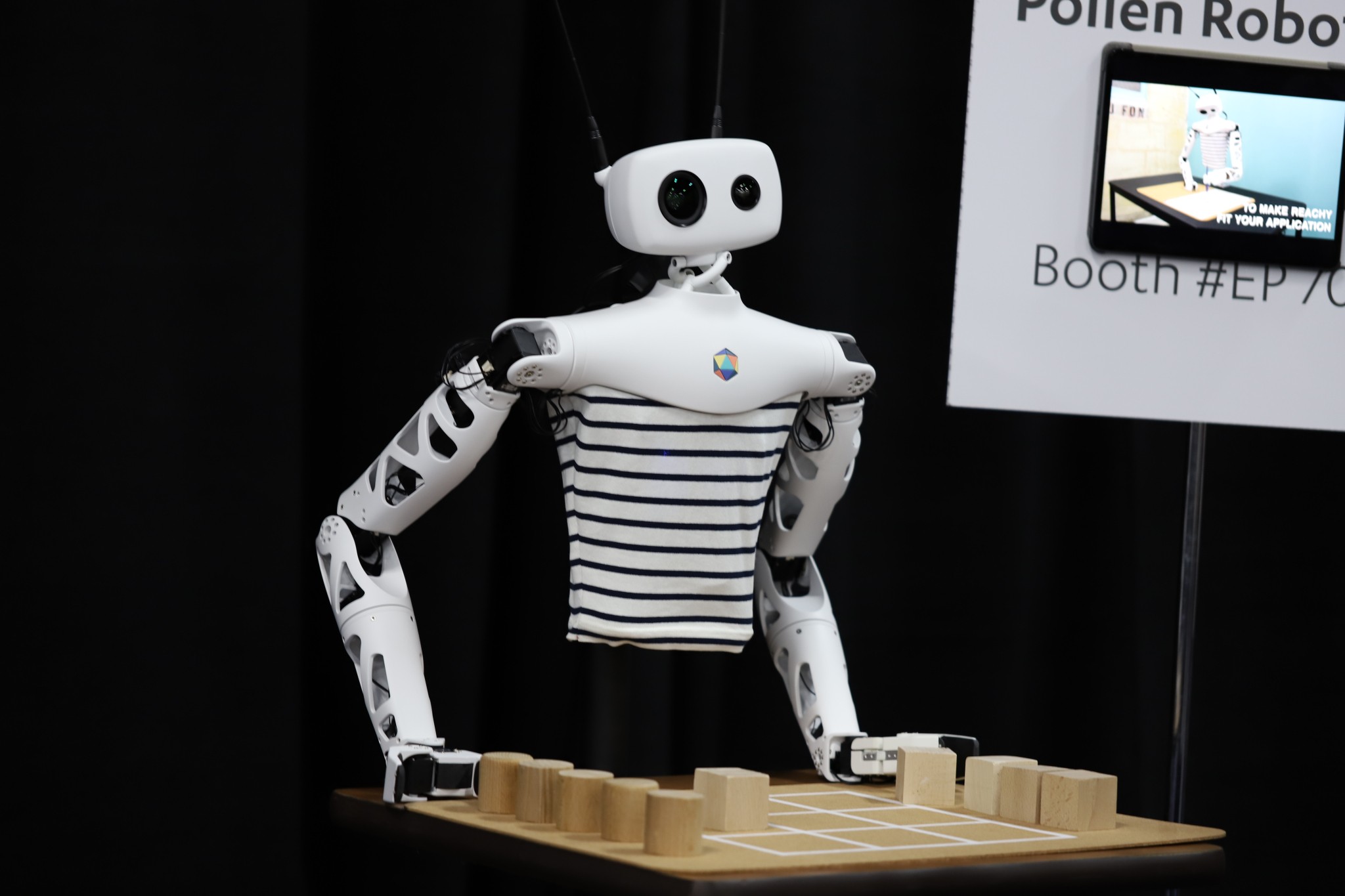 pollen robotics’ humanoid robot can be controlled remotely with vr