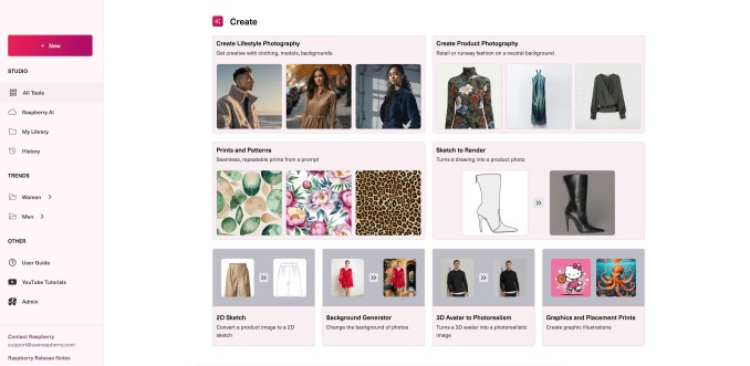 raspberry ai raises $24m from a16z to accelerate fashion design