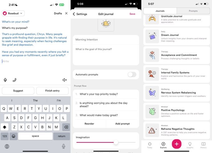 rosebud lands $6m to scale its interactive ai journaling app