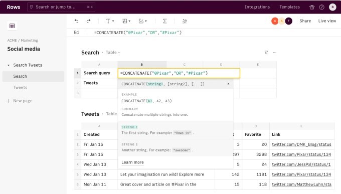 rows, formerly dashdash, raises $16m to build and populate web apps using only spreadsheet skills