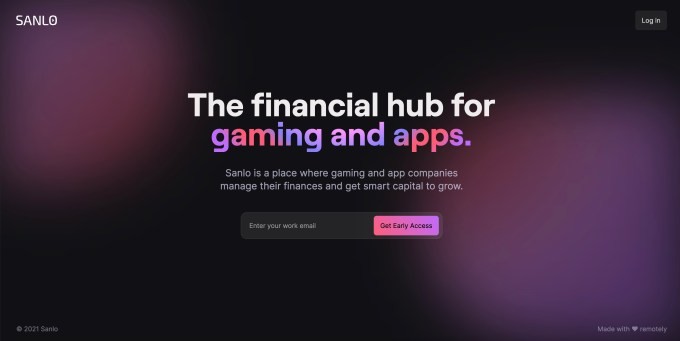 sanlo raises $3.5m to help apps and games gain access to financial insights and capital
