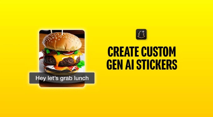 snapchat+ subscribers can now create custom ai-generated stickers