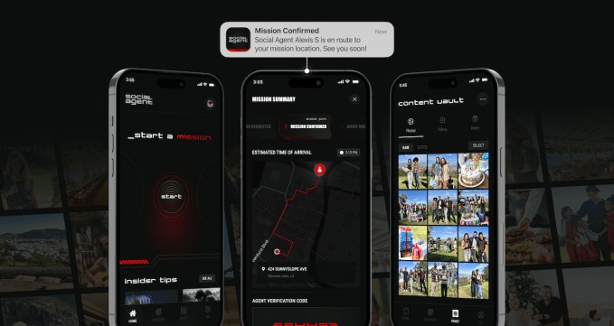 social agent’s new app lets you book a photographer within 30 minutes