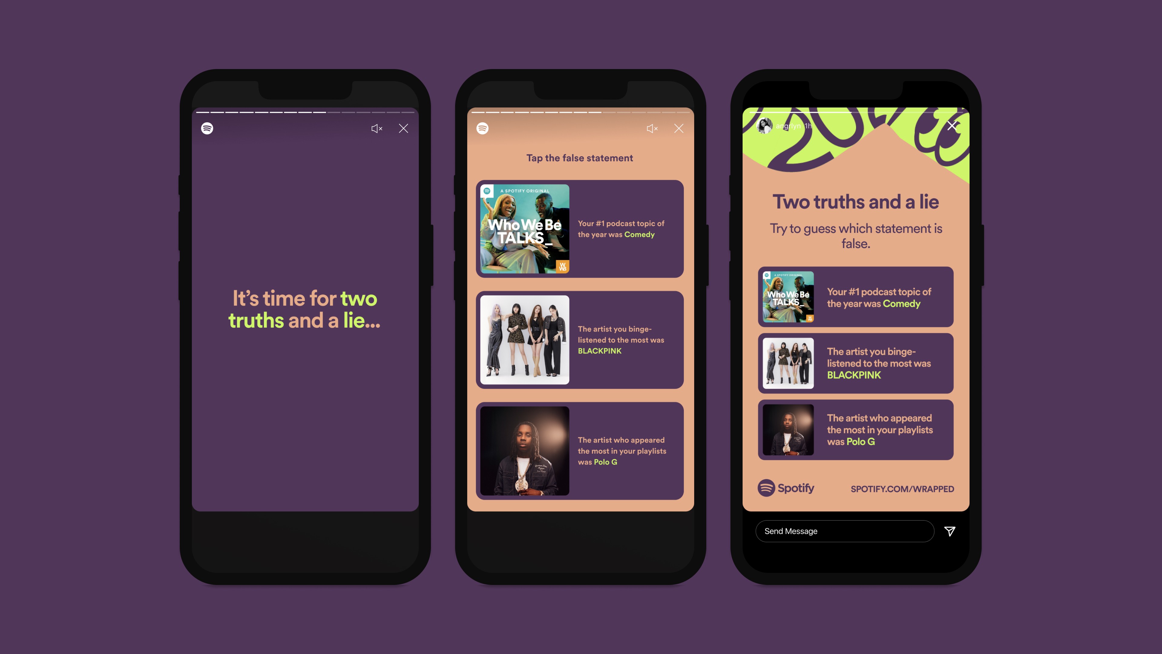 spotify’s wrapped 2021 arrives with artist video messages, blend and even a game