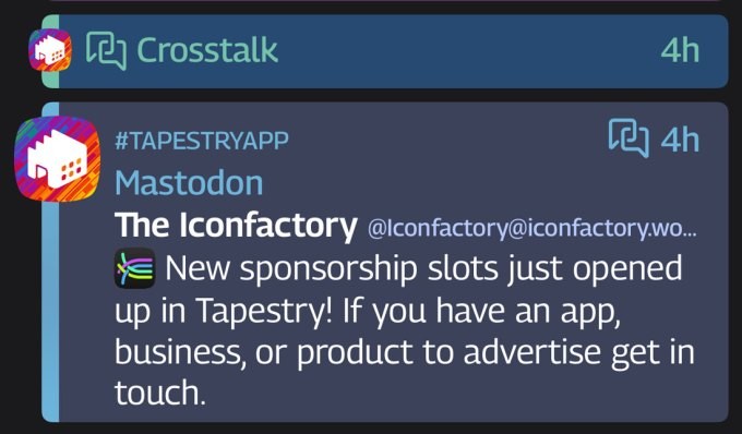tapestry’s app can now de-dupe your social feeds