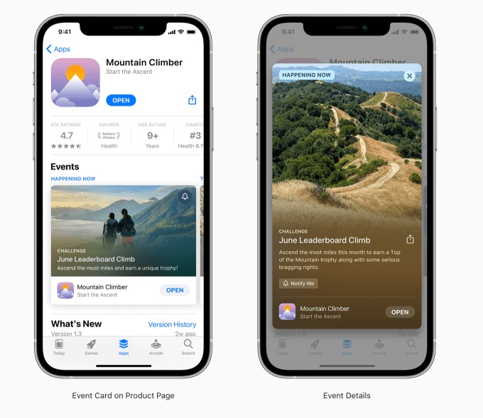 this week in apps: in-app events hit the app store, tiktok tries stories, apple reveals new child safety plan