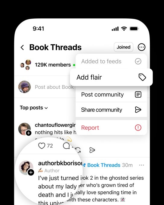threads adds new communities, tests badges for highly engaged members