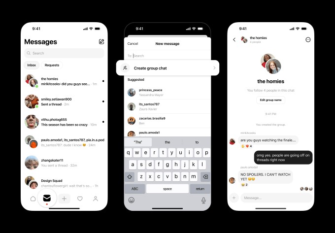 threads is getting group chats as messaging rolls out to the eu
