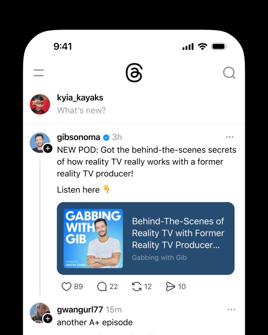 threads targets podcasters with new features, aiming to become the home for show discussions