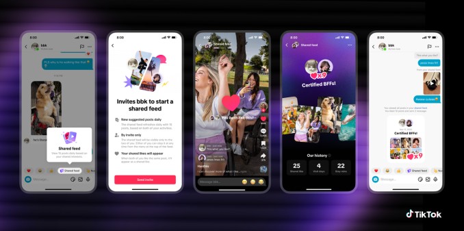 tiktok adds a space for organizing content with others, teases ‘shared feeds’