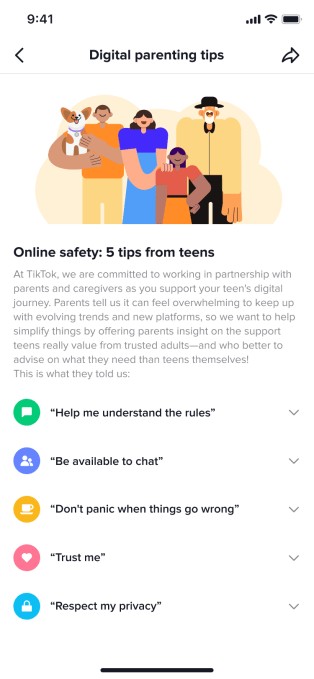 tiktok adds educational resources for parents as part of its family pairing feature