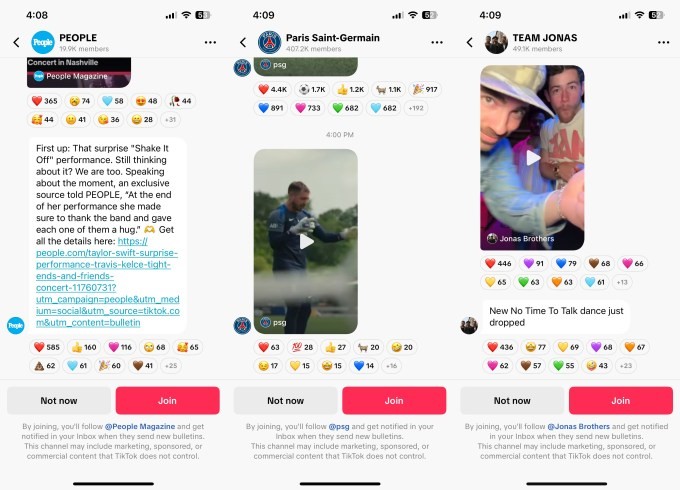 tiktok is testing its own version of instagram’s ‘broadcast channels’